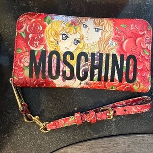 Authentic Moschino wristlet wallet!